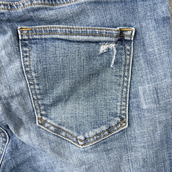 GAP 1969 True Skinny Mid Rise Jeans Women’s 29 Distressed Medium Wash - Picture 4 of 14